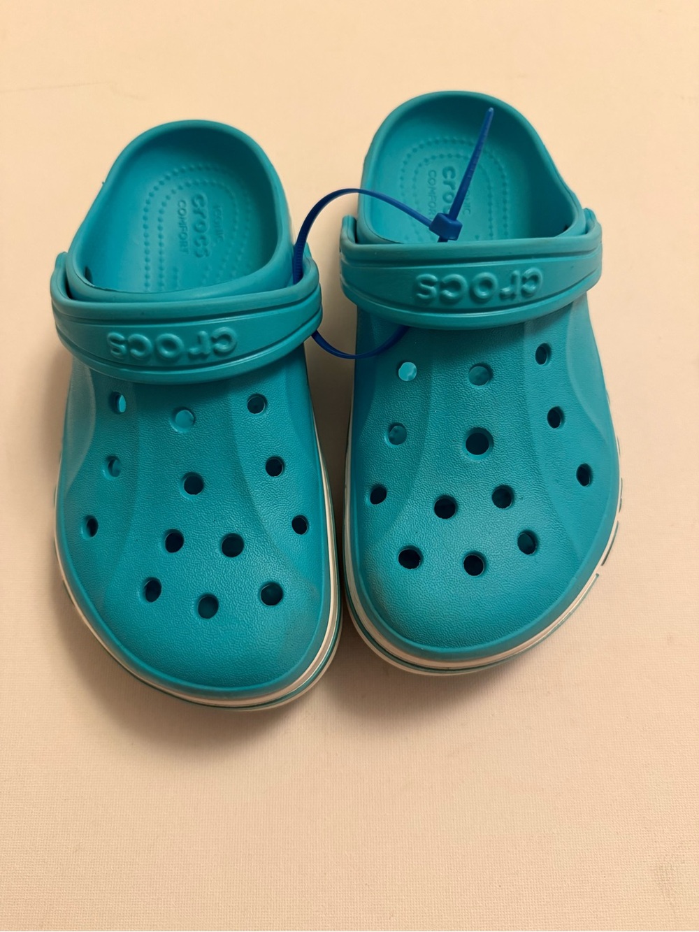 CROCS Kids' Slip-On Clogs in Bright Turquoise